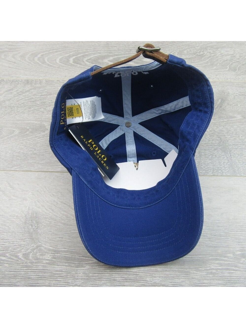 Polo Ralph Lauren Bear Twill Ball Cap Hat Royal Blue OS Adjustable NEW - Picture 10 of 13